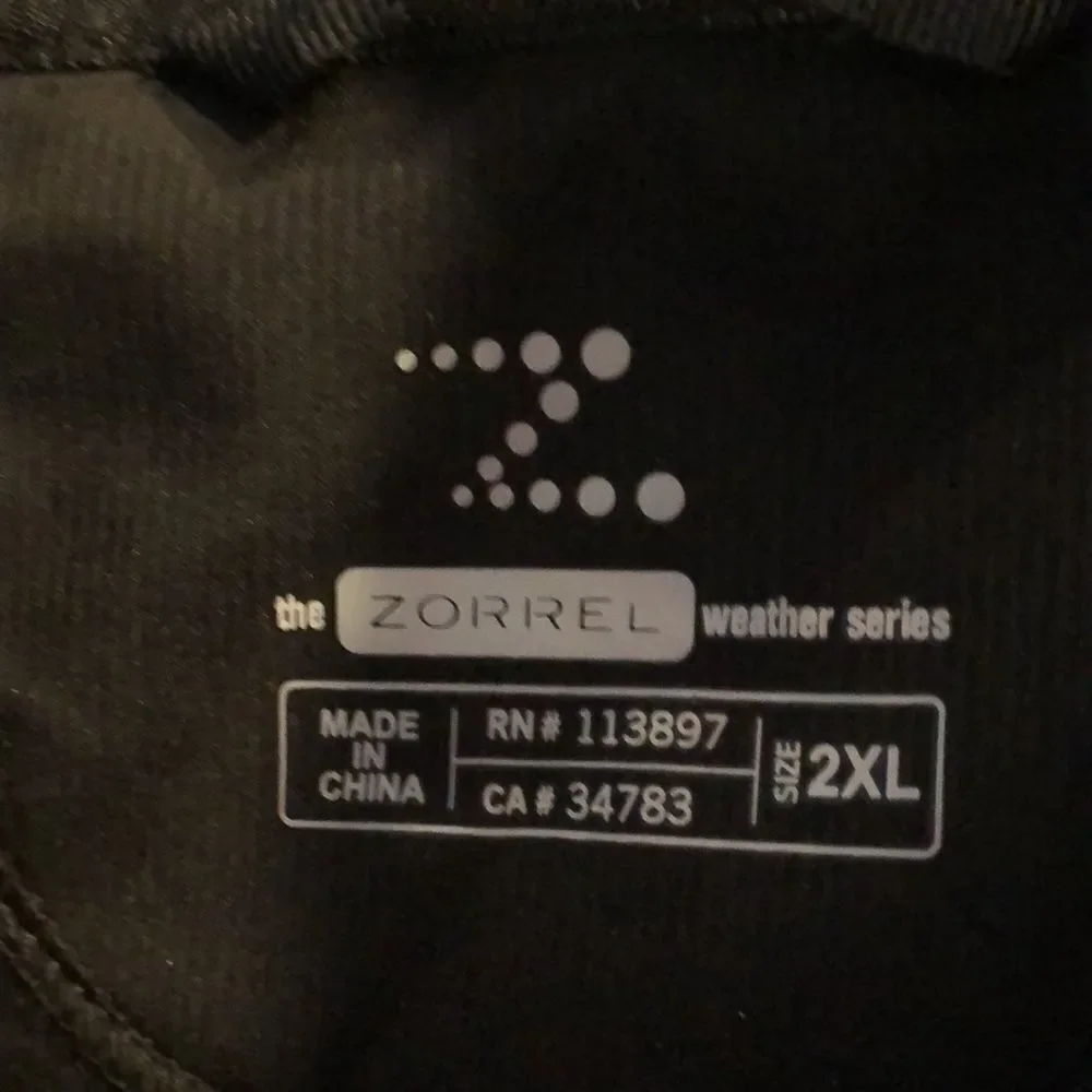 THE zorrel weather series jacket size 2XL.